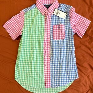 Polo by Ralph Lauren Kids Colorful Checkered Button Down Shirt